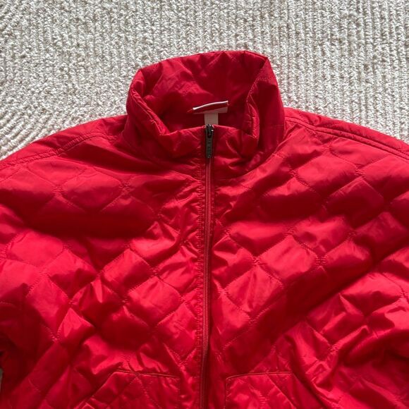 Zella Vibrant Red Quilted Puffer Jacket - Picture 3 of 10